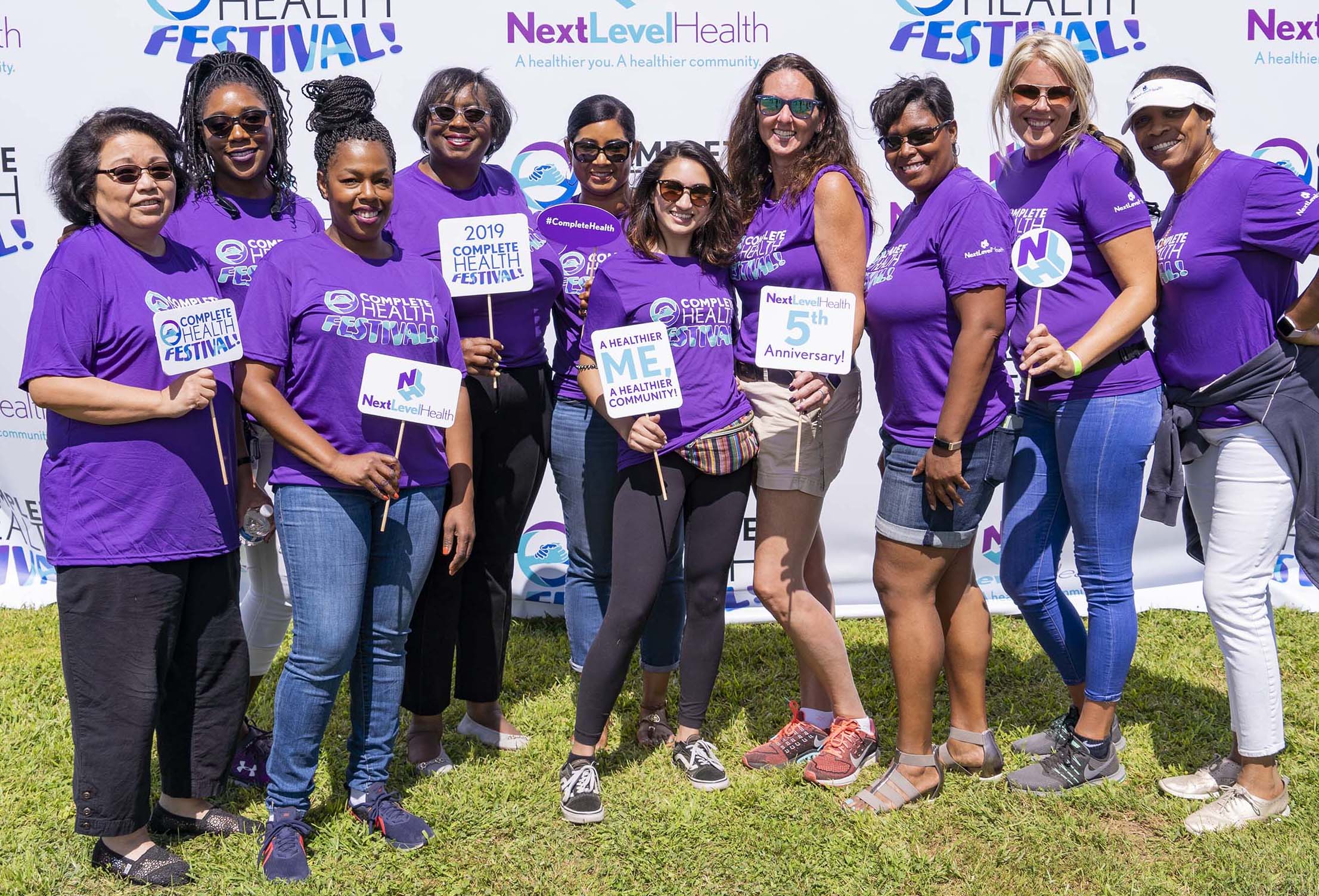NextLevel Health event volunteers.