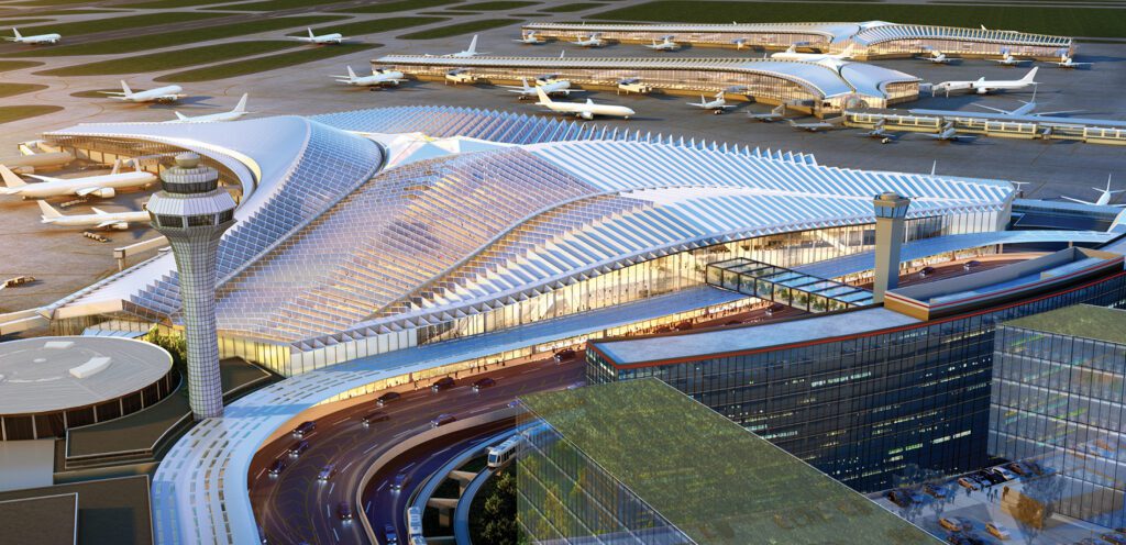 O'Hare Global Terminal rendering.